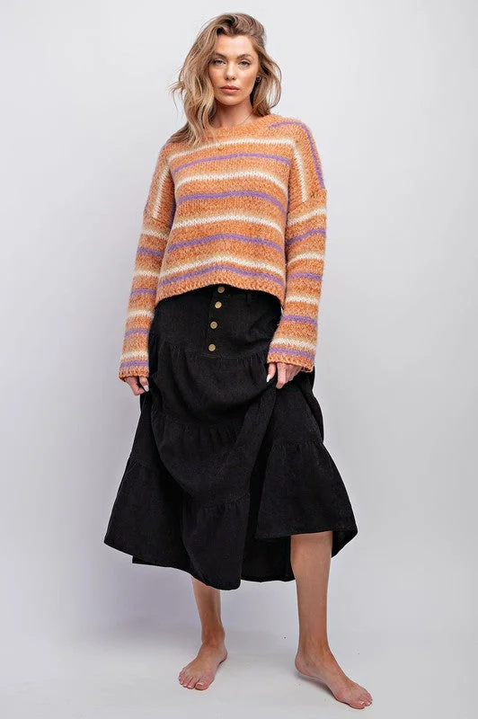 Corduroy Tiered Skirt 130 tiered skirt playful