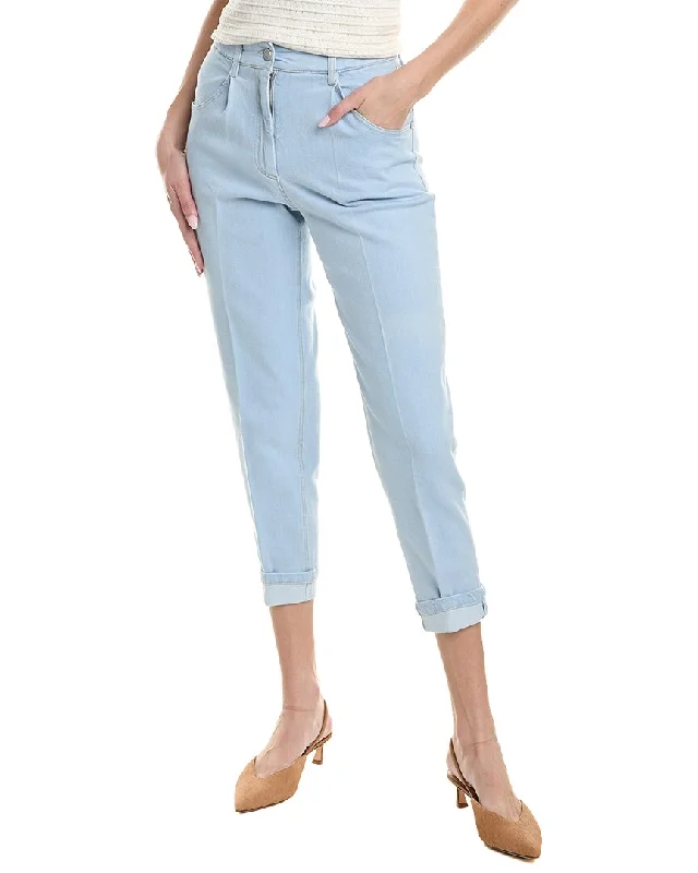 Peserico Pant Chic Faux Leather Pants