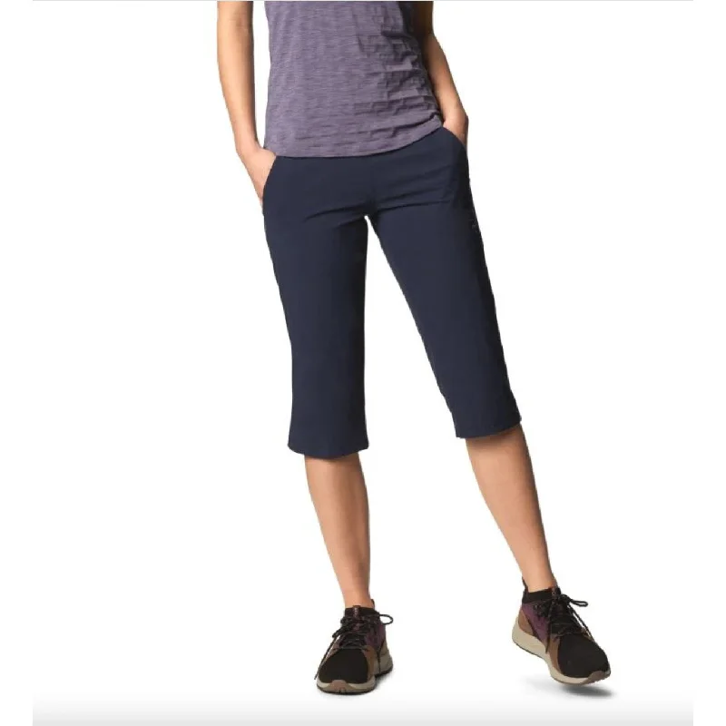 MOUNTAIN HARDWEAR Womens Dynama2 Capri Hiking Pants Medium Dark Zinc Blue Formal Slim Pants