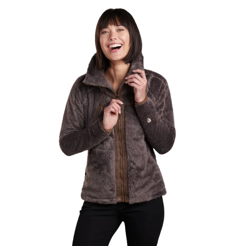 Kuhl Women's Flight Jacket - Breen Zippered Front Buttoned Front Snap Front