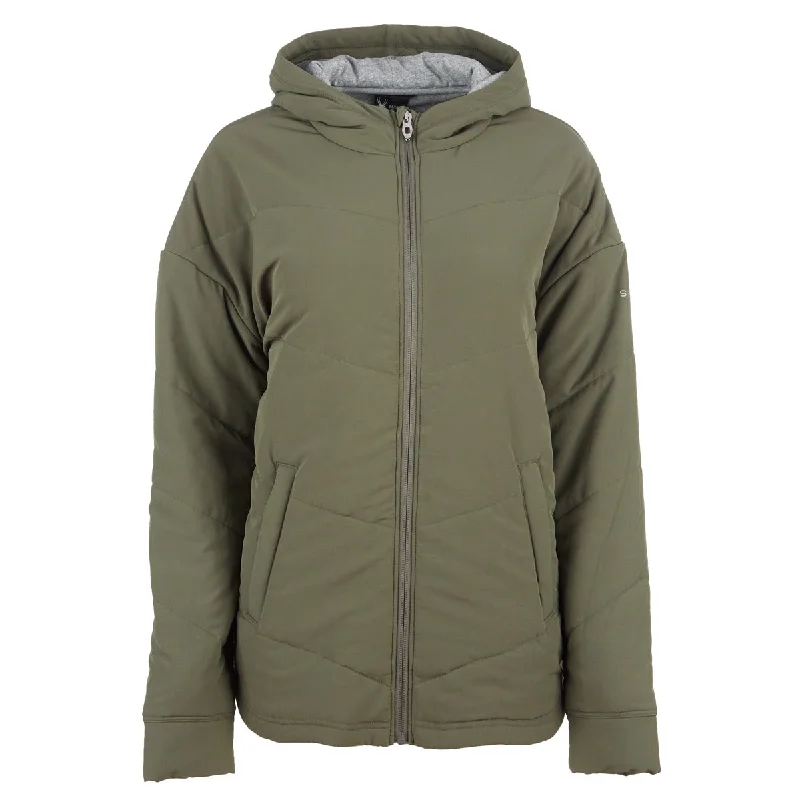 Spyder Women's Stretch Woven Full Zip Hoodie by PROOZY Hoodie with Magnetic Closure Innovative Modern