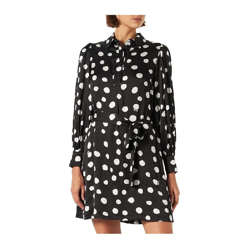 PINKO Black Viscose Women Dress Tunics Chic fashionable
