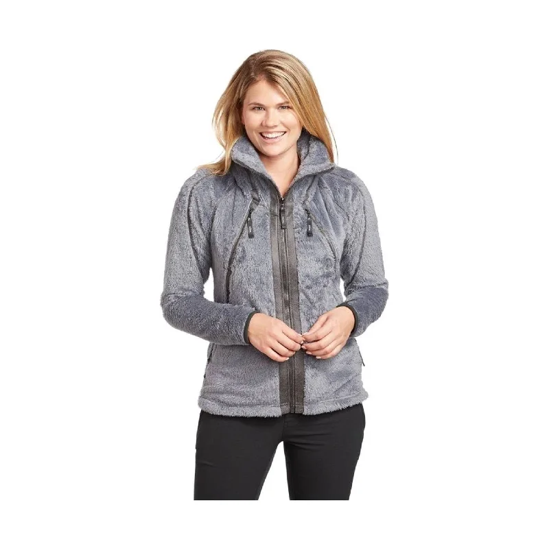 Kuhl Women's Flight Jacket - Flint Faux Fur Fabric Real Fur Fabric Shearling Fabric