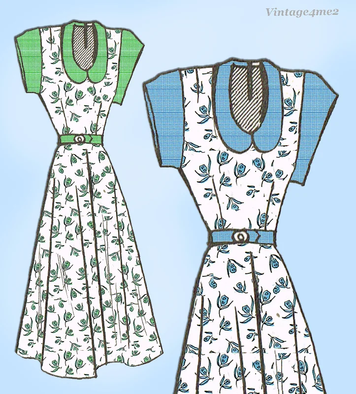 Mail Order 1777: 1950s Rockabilly Dress Sz 34 B Vintage Sewing Pattern Complete Bodycon Club Sequined