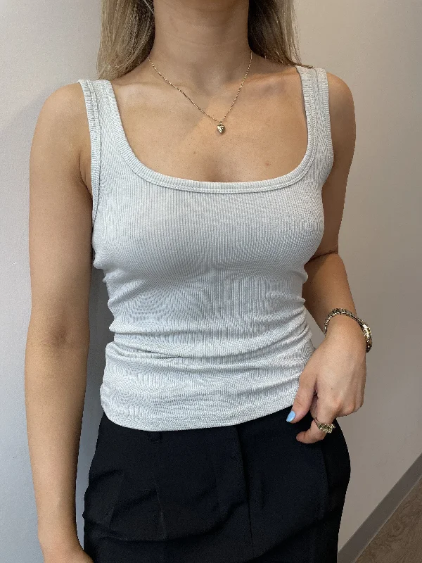 ORRIN RIBBED TANK (MIST) pastel tank top