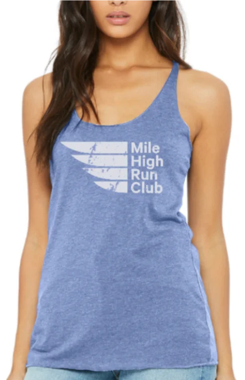 Distressed Heather Triblend Tank lavender tank top