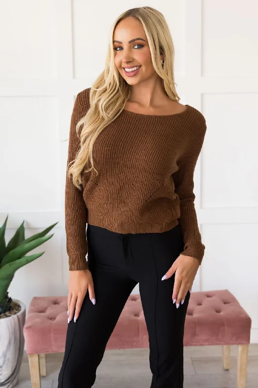 Proving My Love Sweater Welt Pockets Slit Pockets Flap Pockets