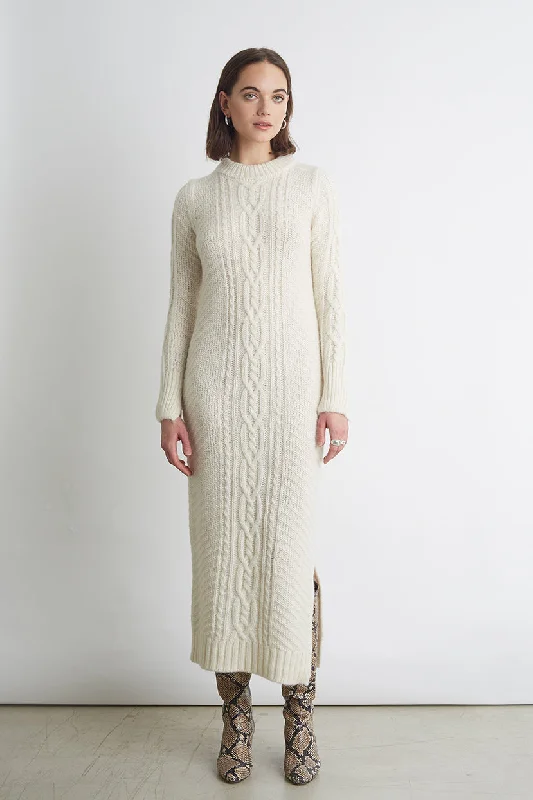 LORA SWEATER DRESS | IVORY Long Sweater Short Sweater Cropped Sweater