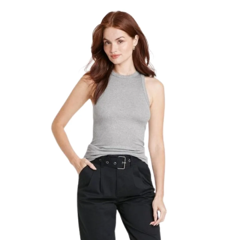 A NEW DAY - Ribbed Tank Top gym tank top