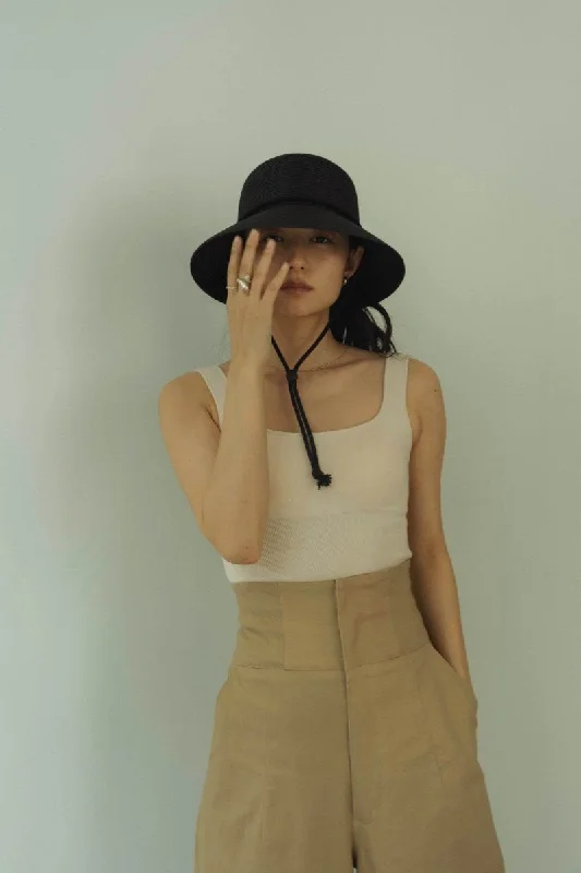Cup in Square Tank Top/3color open back tank