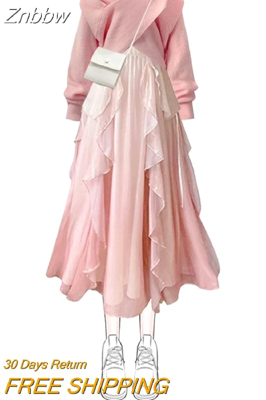 Znbbw Size Women's Spring Autumn Suit Women's 2023 French New Pink Sweater Suspender Dress Two-piece Set Embroidered Appliqued Beaded