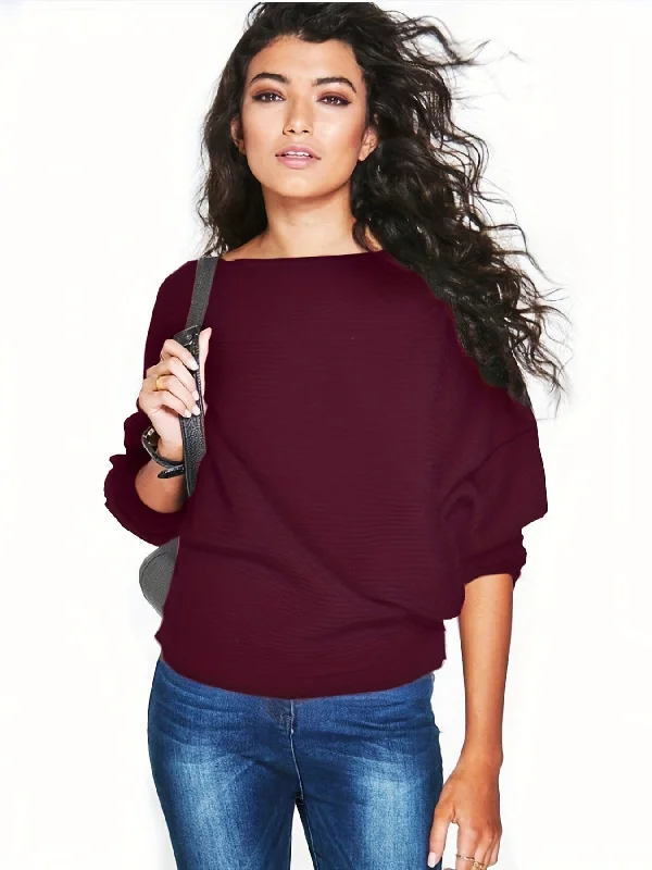 All-Season Mock Neck Sweater Spandex Blend Rayon Blend Denim Blend