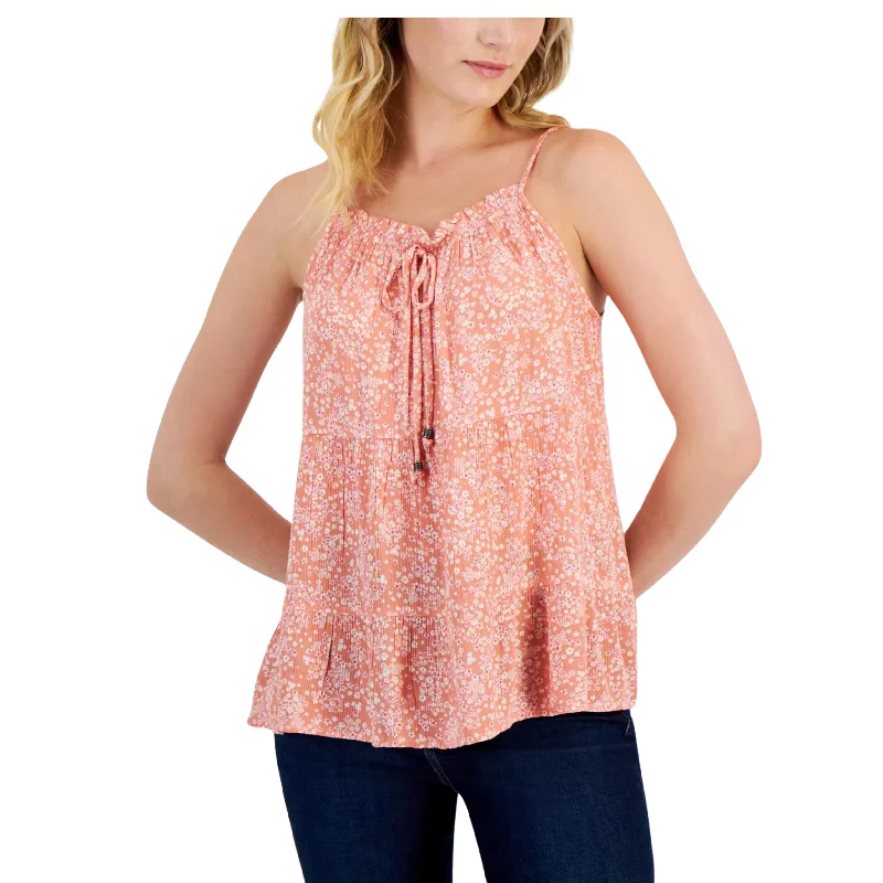HIPPIE ROSE - Tank Top Adjustable Halter Top bronze tank top