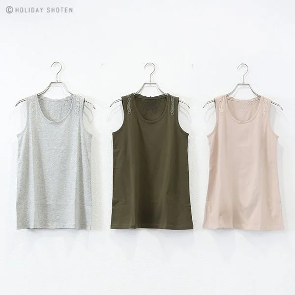 Shoulder Lace Tank Top [50% OFF] sage tank top