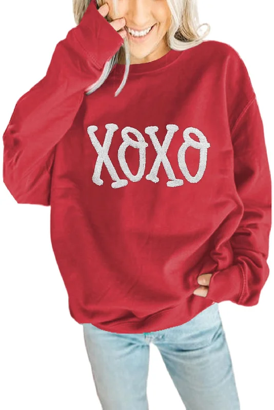 Red Christmas Sweater Satin Blend Silk Blend Wool Blend