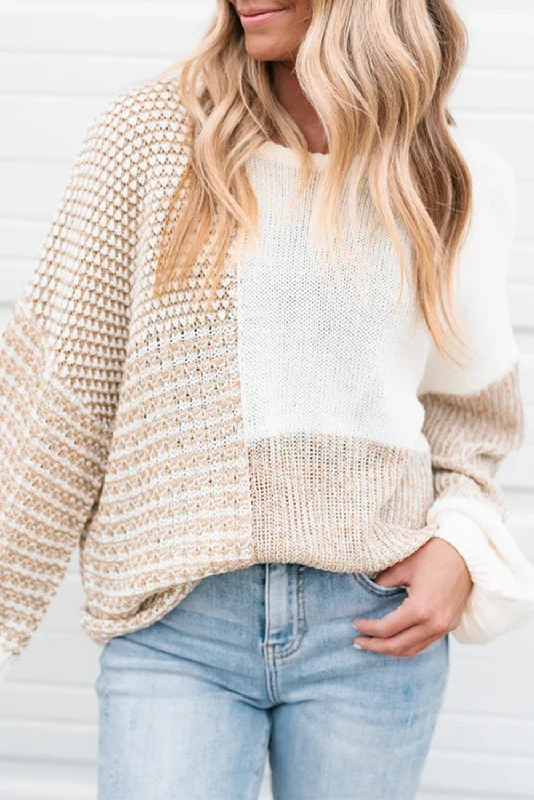 Knit Keyhole Drop Shoulder Sweater Open Front Closed Front Wrap Front