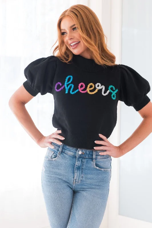 Cheers To A New Year Modest Sweater Lightweight Heavyweight Midweight