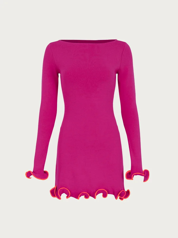 Rose Red Mini Dress