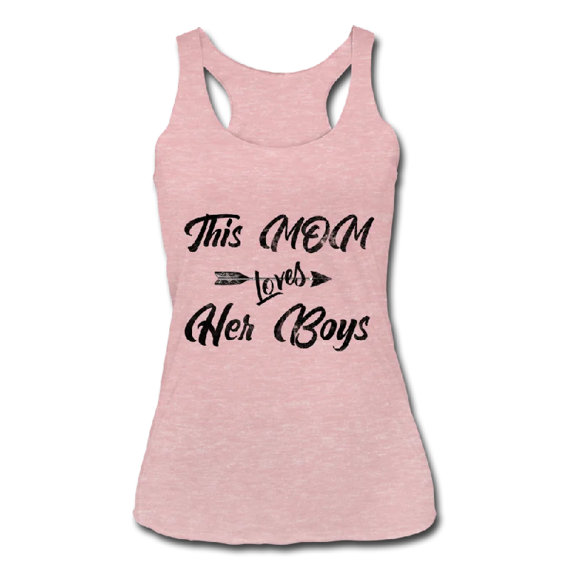 This Mom Loves Her Boys Tank Top fitness tank top