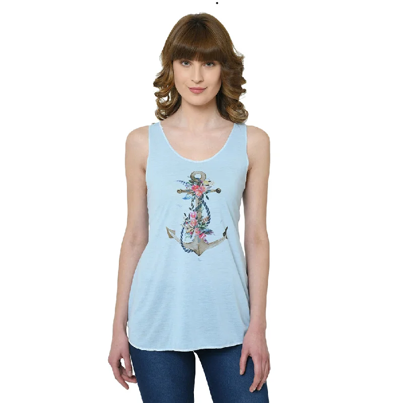 Vimal Jonney Blue Tank Top For Women's lime green tank