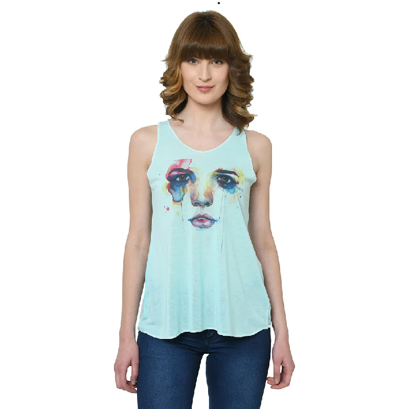 Vimal Jonney Green Tank Top For Women's flowy tank top