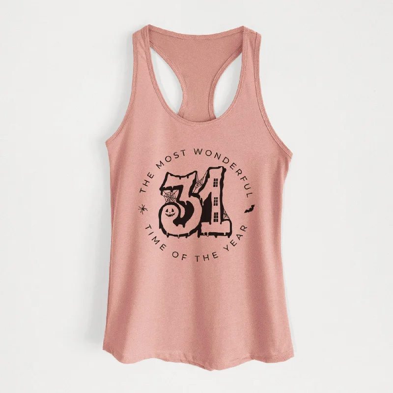 Halloween - The Most Wonderful Time of The Year - Women's Racerback Tanktop graphic tank top