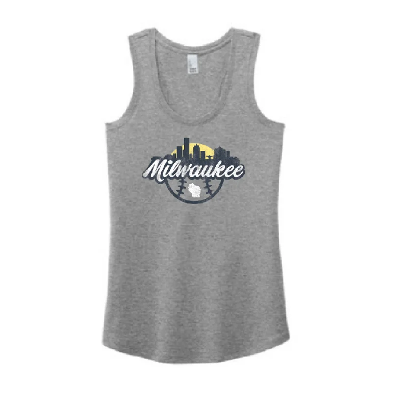 Women's Milwaukee Baseball Tank vibrant tank top