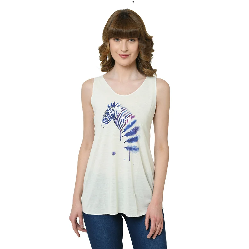 Vimal Jonney White Tank Top For Women's lightweight tank top