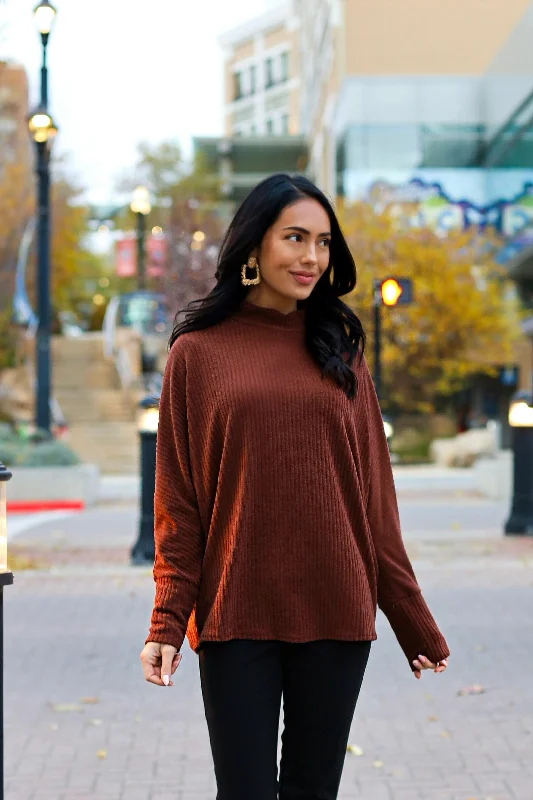 Meet Me In The Mountains Modest Sweater Iron Safe Non-Iron Wrinkle Free