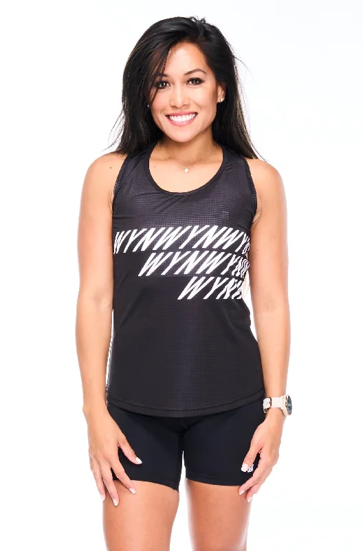 Women's Fly Tank - Black scoop neck tank