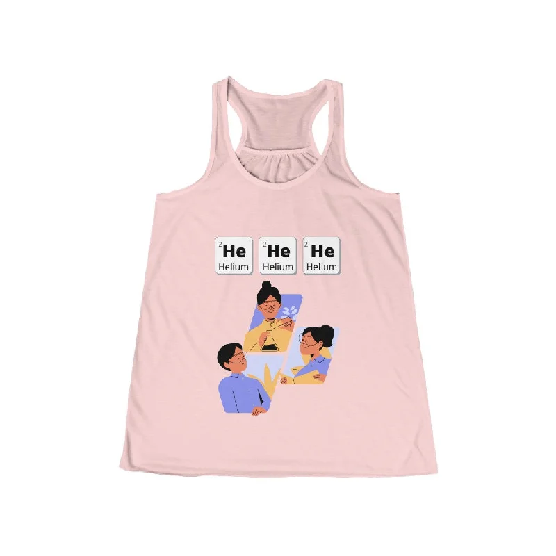 HeHeHe - Women's Flowy Racerback Tank stretchy tank top