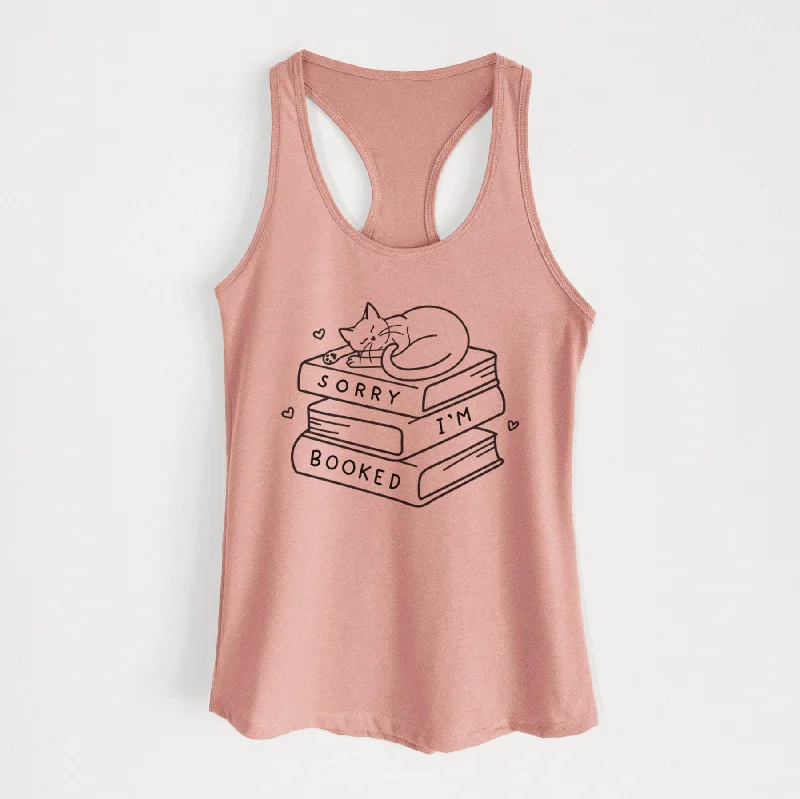 Sorry, I'm Booked - Women's Racerback Tanktop solid color tank