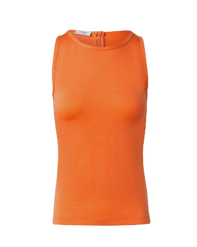 Fitted Knit Tank print tank top