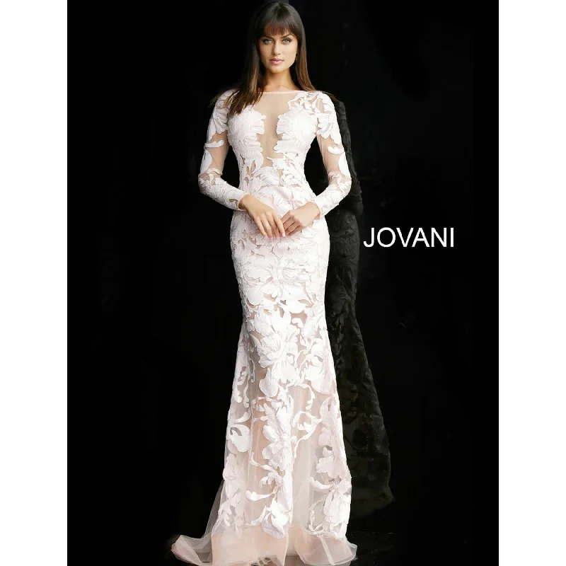 Jovani Long Sleeve Embellished Dress 60285