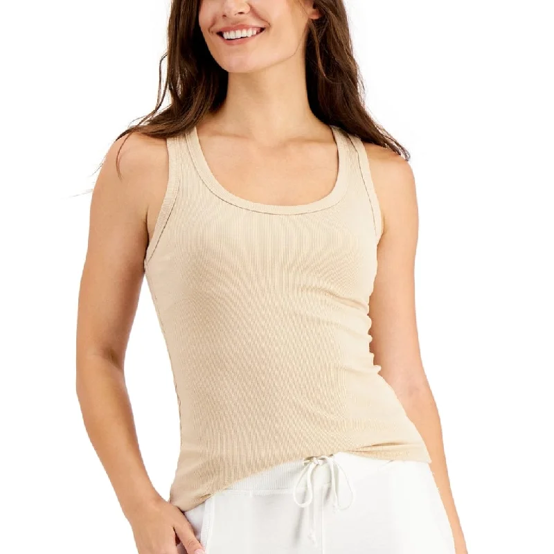 JENNI - Scoop Neck Ribbed Tank Top fitness tank top