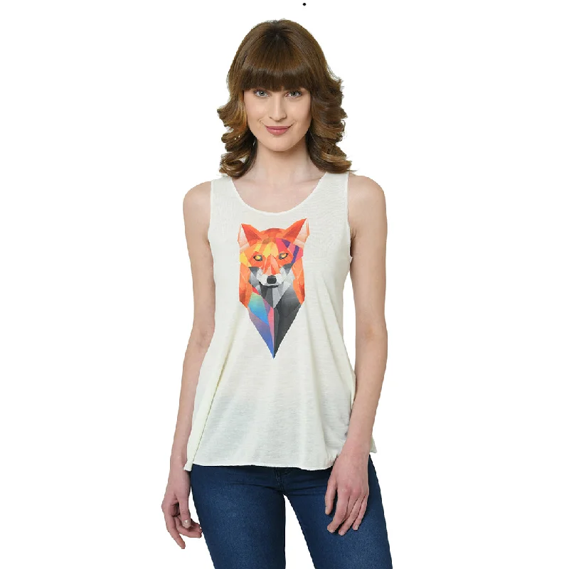 Vimal Jonney White Tank Top For Women's gold tank top