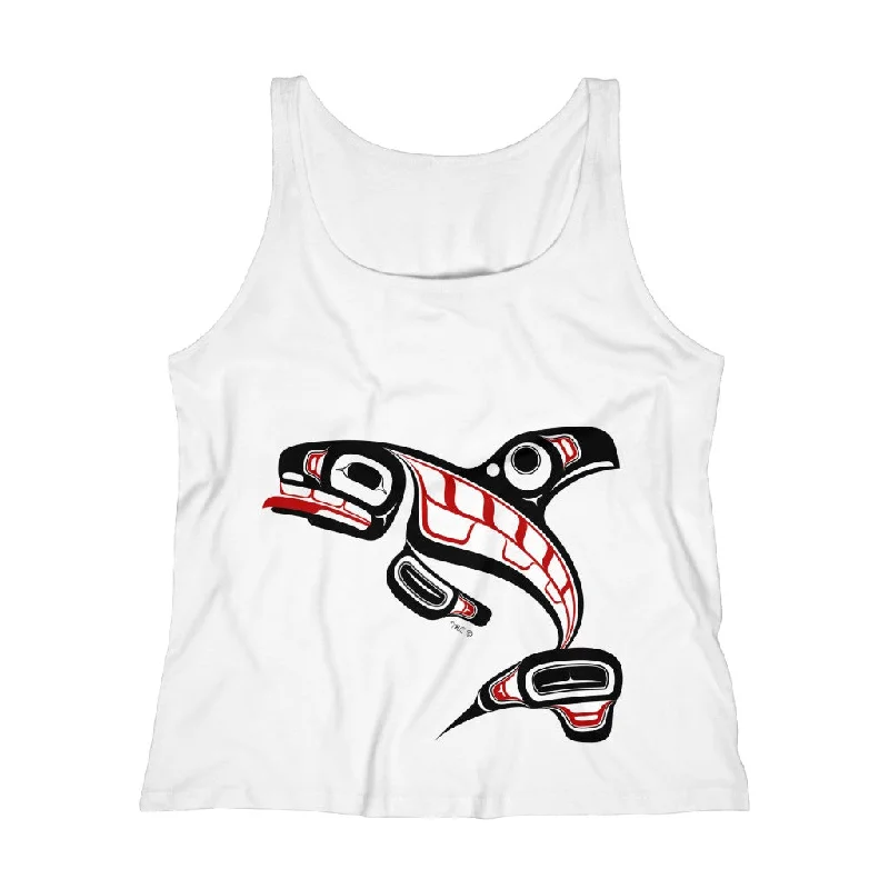Killer Whale Relaxed Jersey Tank Top mint tank top