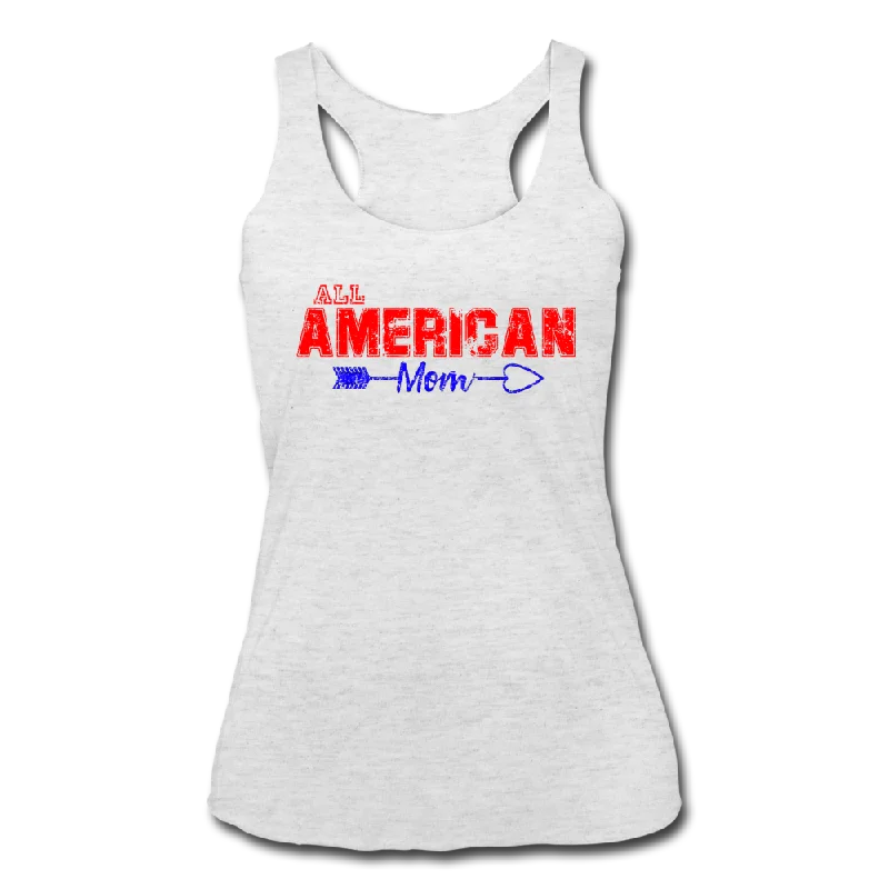 All American Mom Women's Athletic Tank Top spandex blend tank