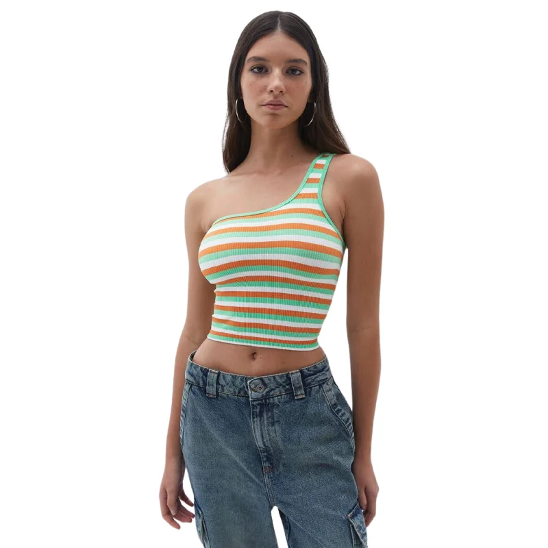 OXXO -  One Shoulder Crop Tank Top off shoulder tank