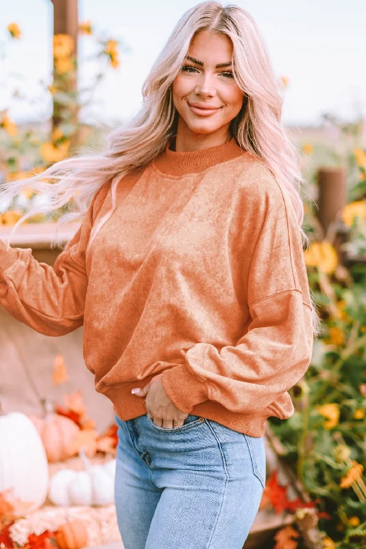Women's Long Sleeve Oversized Sweater Toggled Drawstring Belted