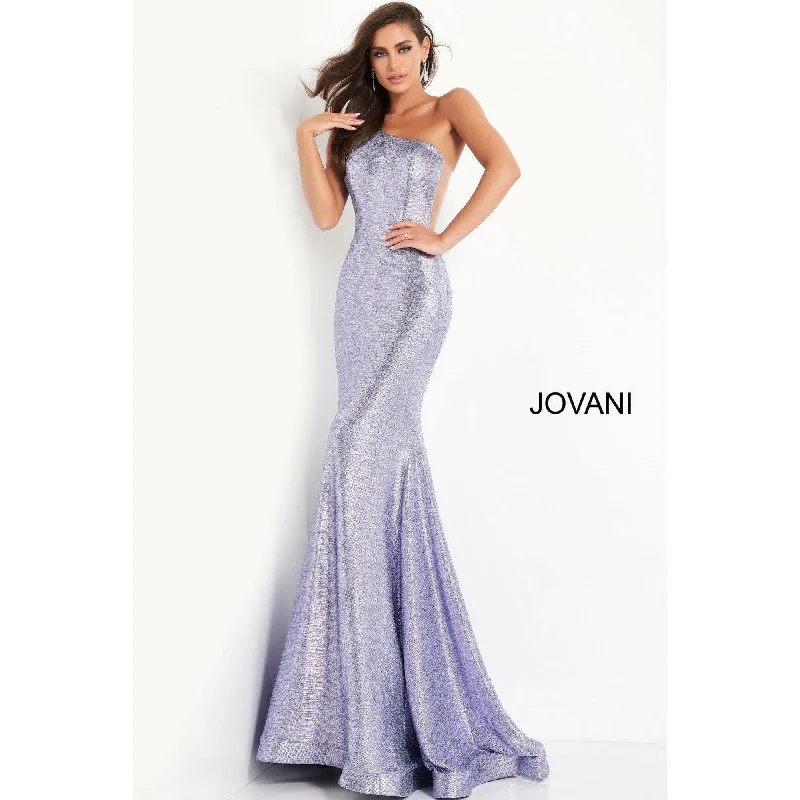 Jovani Iris One Shoulder Fitted Prom Dress 06367