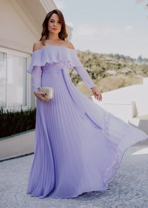 Sexy purple A Line Prom Dress, Chiffon Long Evening Party Gown   cg5595