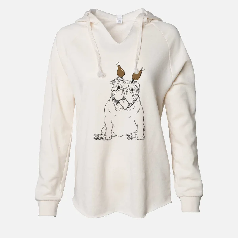 Thanksgiving Tank the English Bulldog - Cali Wave Hooded Sweatshirt coral tank top
