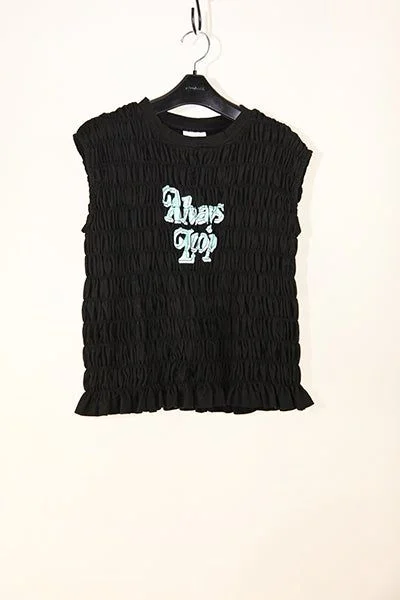 ALWAYS LOOP Tank Top (Black) lemon yellow tank