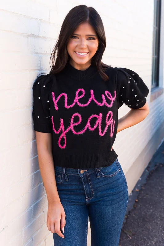 New Year Is Here Modest Sweater Seamless Knitted Crochet