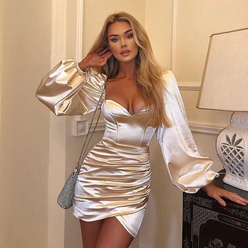 Lizakosht Sleeveless Satin High Split Sling Dress Spaghetti Straps Midi Dress O-Neck Sexy Elegant Women Party Dresses Backless Vestidos Tunics Winter warm