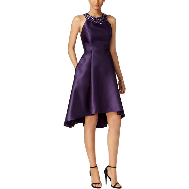 Adrianna Papell Womens Mikado Satin Embellished Cocktail And Party Dress Tunics Travel practical