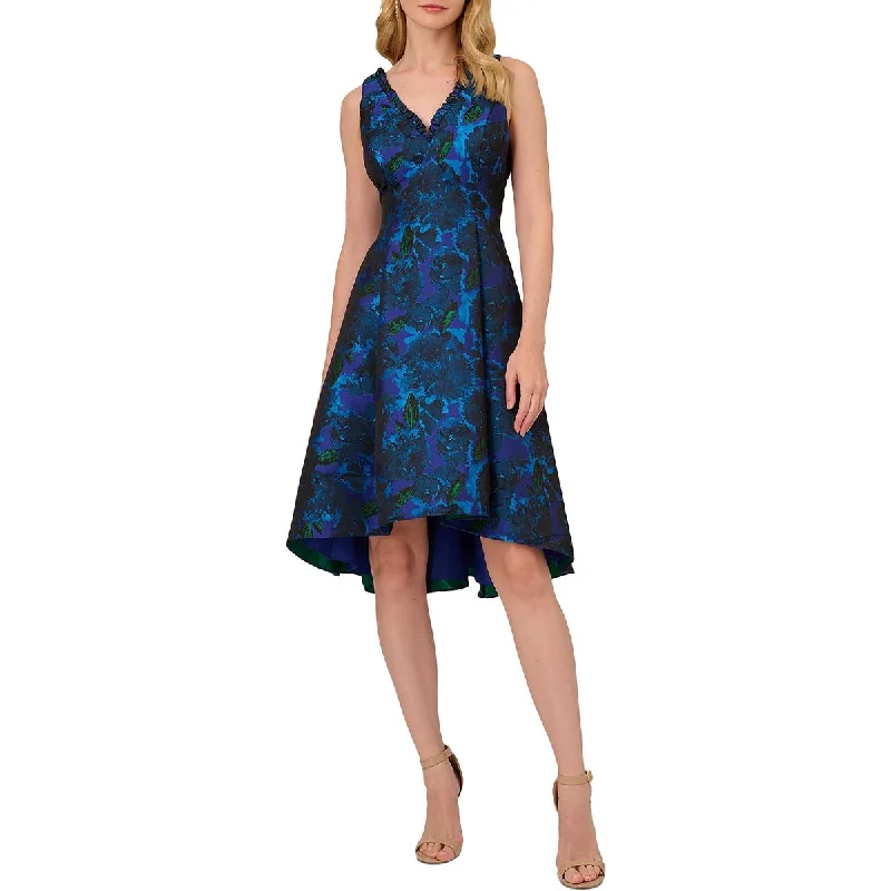 Adrianna Papell Womens Pleated Knee Length Cocktail And Party Dress Tunics Modern contemporary