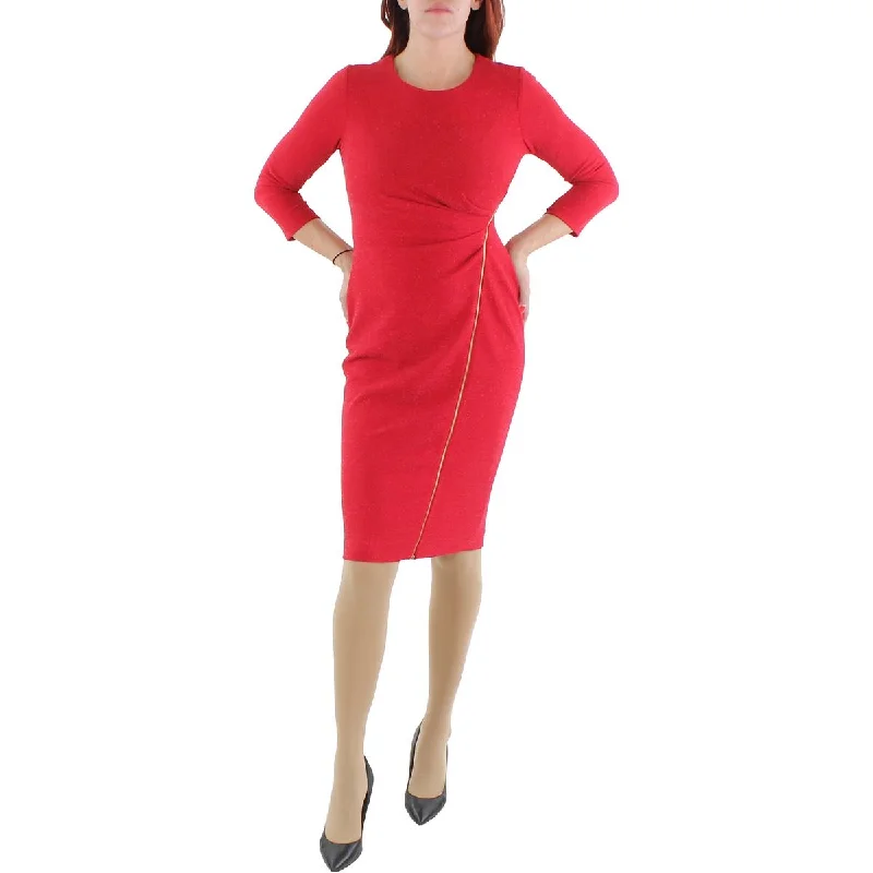 Calvin Klein Womens Metallic Knit Cocktail and Party Dress Tunics Essential wardrobe