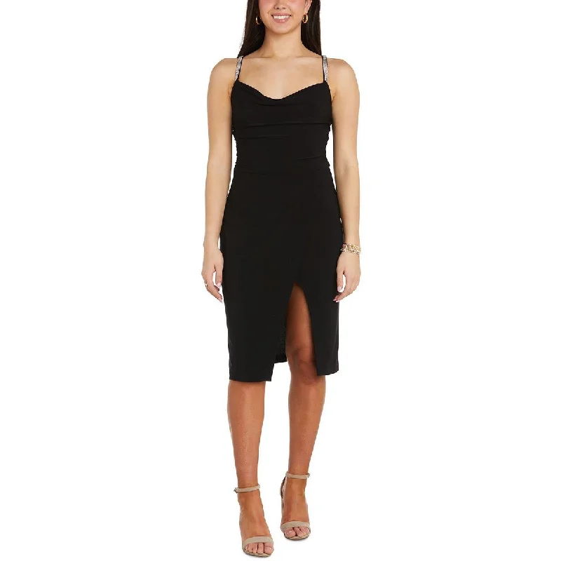 NW Nightway Womens Matte Jersey Jeweled Cocktail and Party Dress Tunics Summer linen